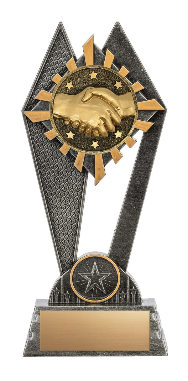 Peak Series Handshake Resin Trophy, 8