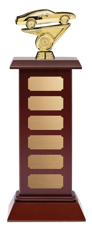 Perpetual Car Show/Stock Car Award Matte Mahogany 15 1/2