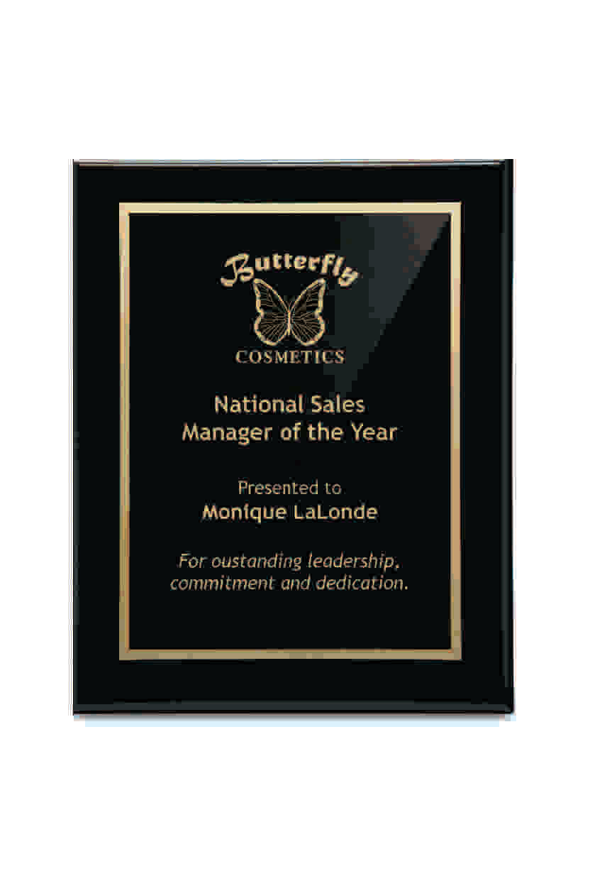 Piano Finish Plaques - Black (A2891) Plaque PDU