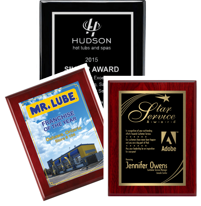 Piano Finish Plaques - Custom (A2891) Plaque Quest Awards - Plaque