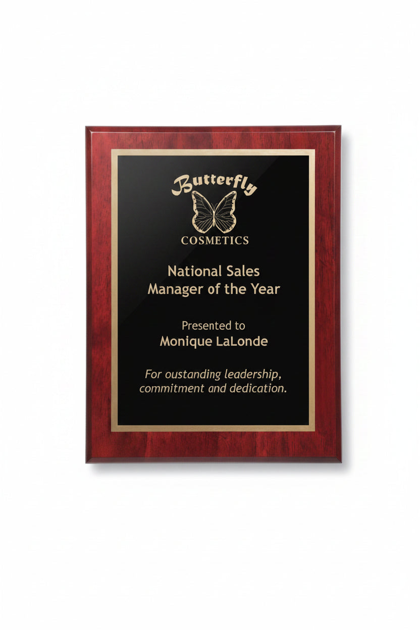 Piano Finish Plaques - Rosewood (A2895) Plaque PDU