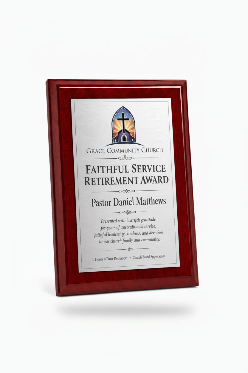Piano Finish Plaques - Rosewood (A2895) Plaque PDU
