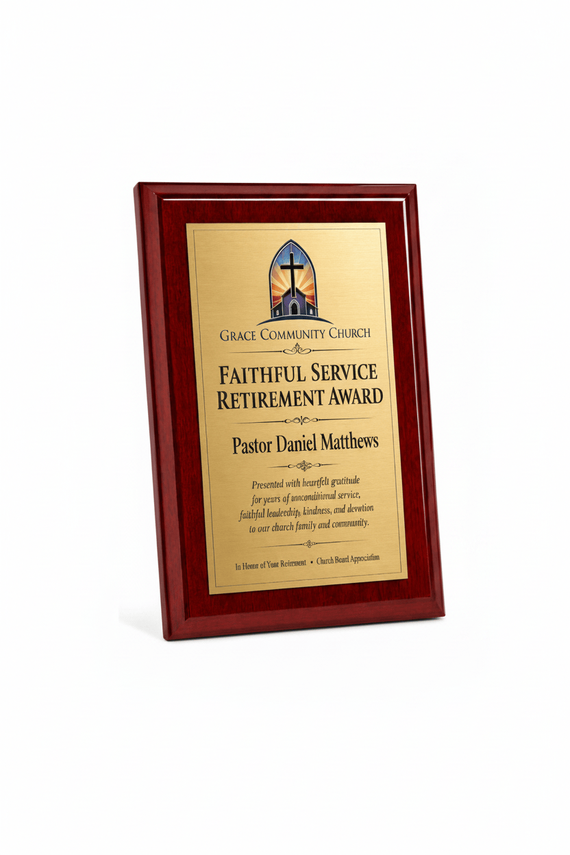 Piano Finish Plaques - Rosewood (A2895) Plaque PDU