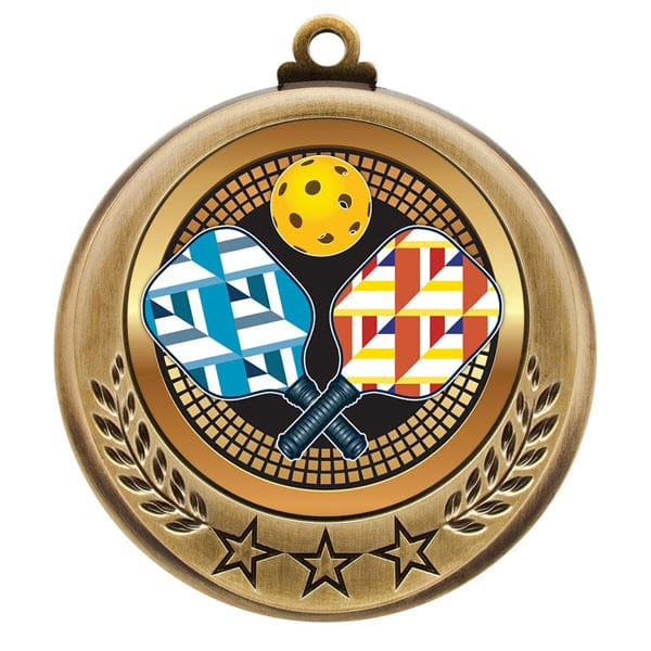 Pickelball Medallion - Spectrum Series - 2 3/4