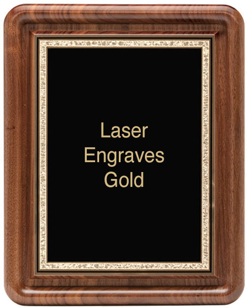 Classic Series Walnut Plaques With Plate, 9