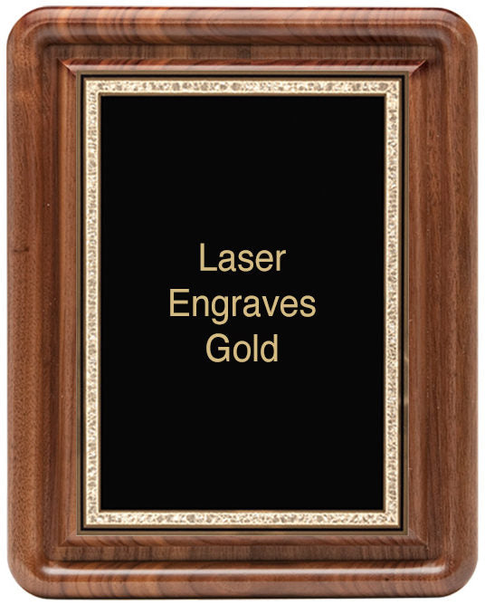 Classic Series Walnut Plaques With Plate, 10