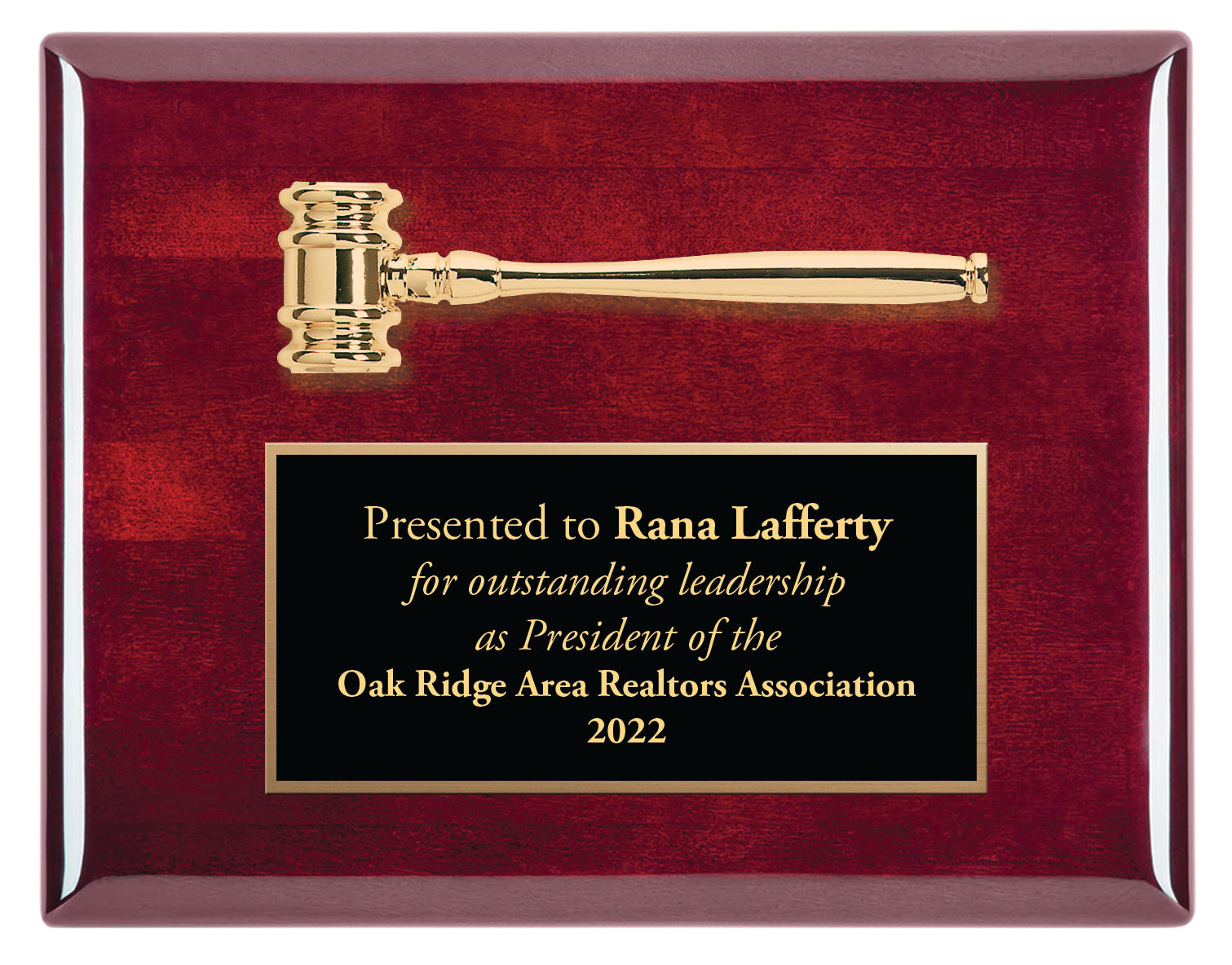 Ceremonial gavel plaque 7