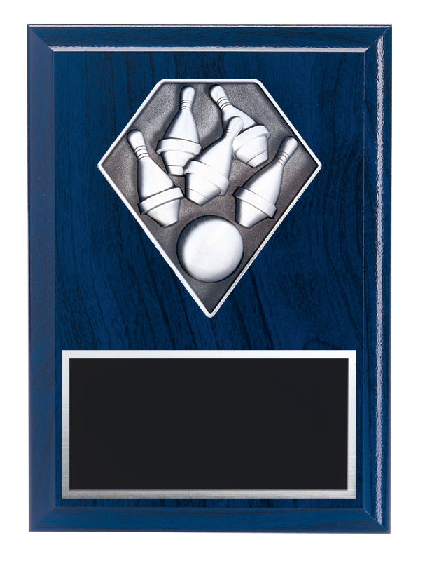 Diamond Series 5-Pin Bowling Plaque, 6