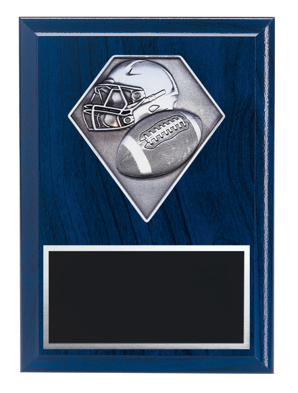 Diamond Series Football Plaque, 6