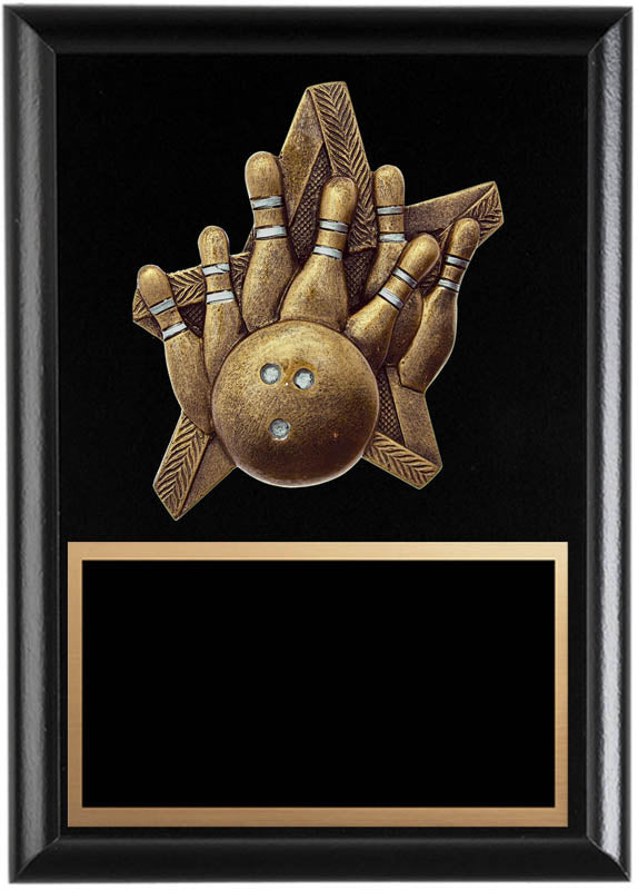 ProStar Series 10-Pin Bowling Plaque, 6