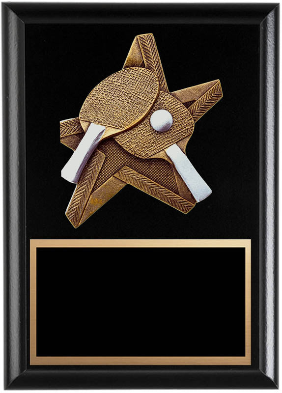 ProStar Series Table Tennis Plaque, 6
