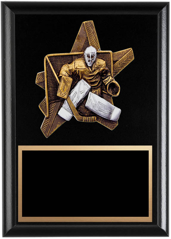 ProStar Series Hockey Goalie Plaque, 6