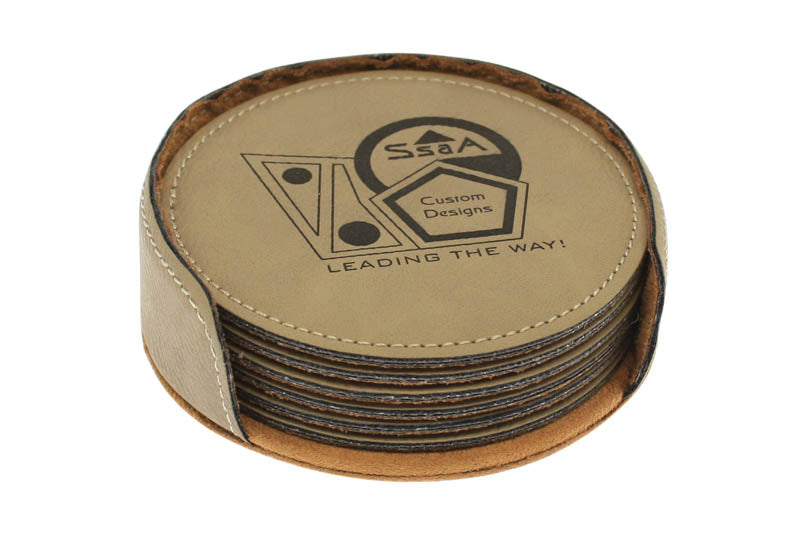 Sandstone Coasters Round, Set of 6 – main view