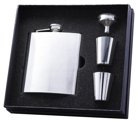6 OZ Flask Gift SET Matte Finish