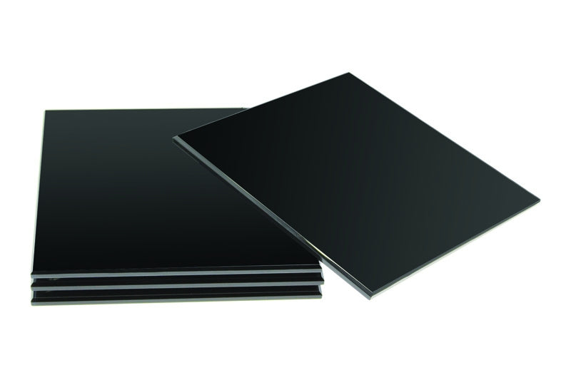 Glass Coasters set of 4, Black – main view
