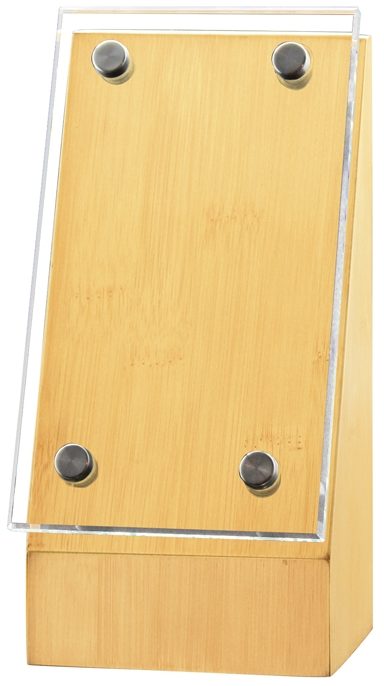 Bamboo Monument Wedge with Glass, 8