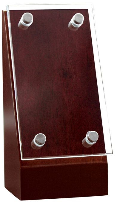 Mahogany Monument Wedge with Glass, 7