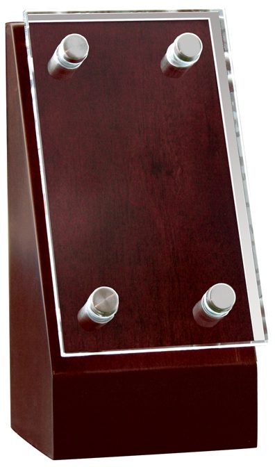 Mahogany Monument Wedge with Glass, 8