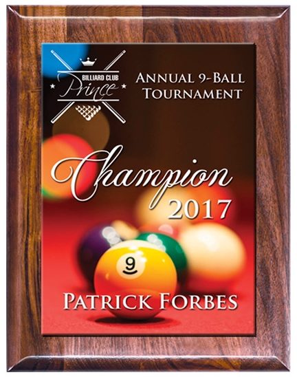 Rainbow Series Walnut Plaque, 7