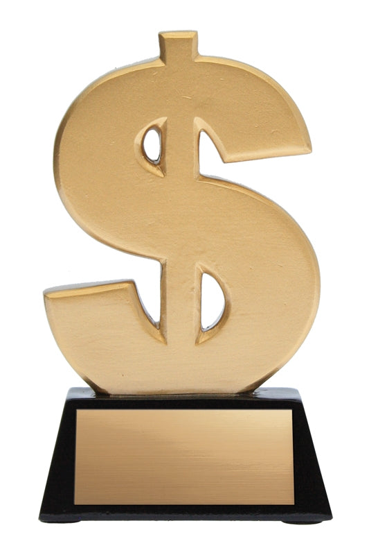Dollar Sign Resin 4 5