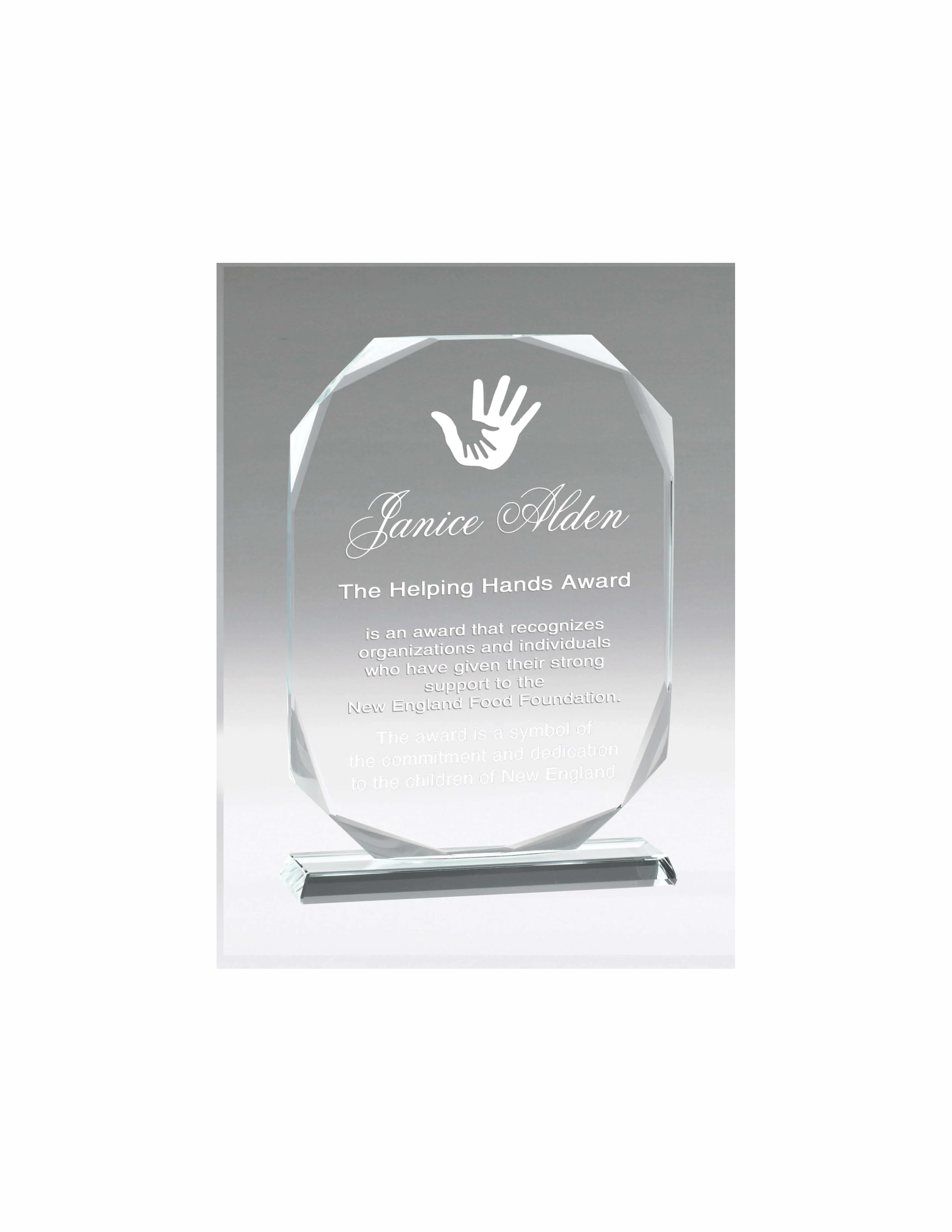 Promo Glass - Rectangle Shape Plaque 6