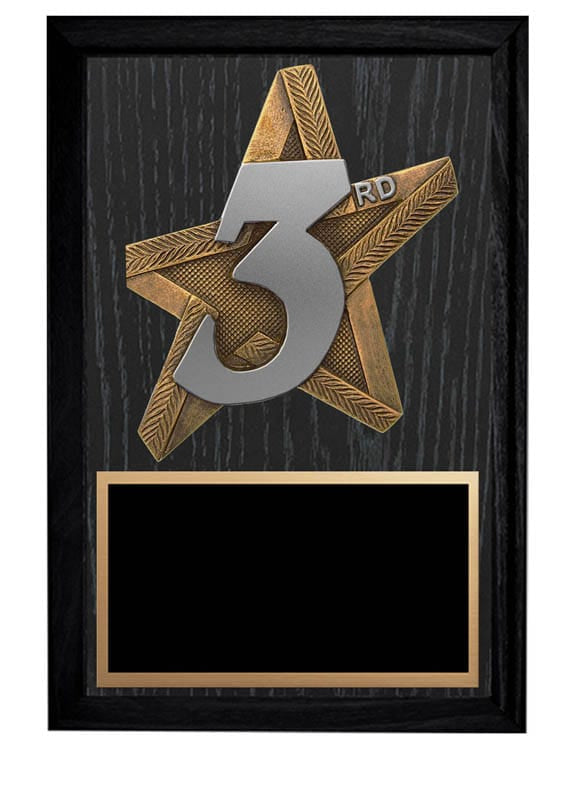 ProStar Series 3rd Place Plaque, 5
