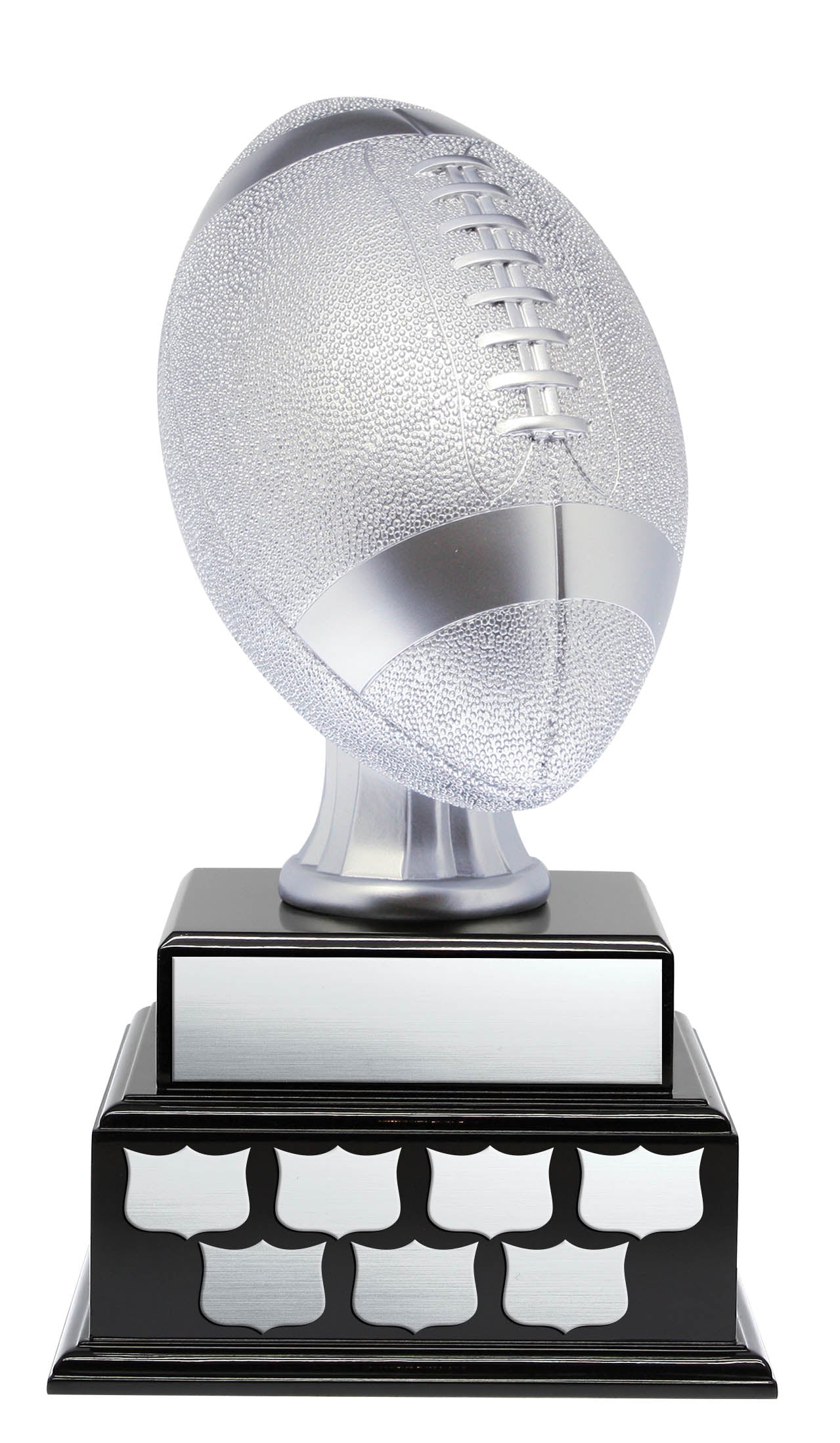 Football Resin ON 2 Tier Wood Base 15 5