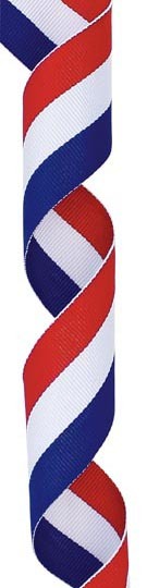 Red/White/Blue Neck Ribbon w Clip, 1.5