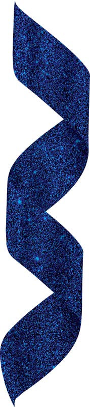 Glitter Blue Neck Ribbon w Clip – main view