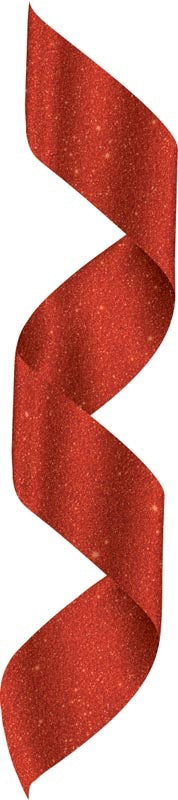 Glitter Red Neck Ribbon w Clip – main view