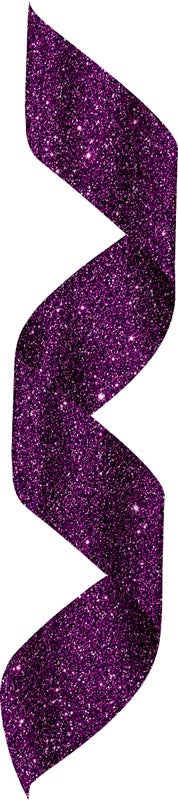 Glitter Purple Neck Ribbon w Clip – main view