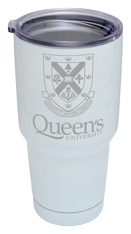 28 oz Retro Tumbler, Black & White