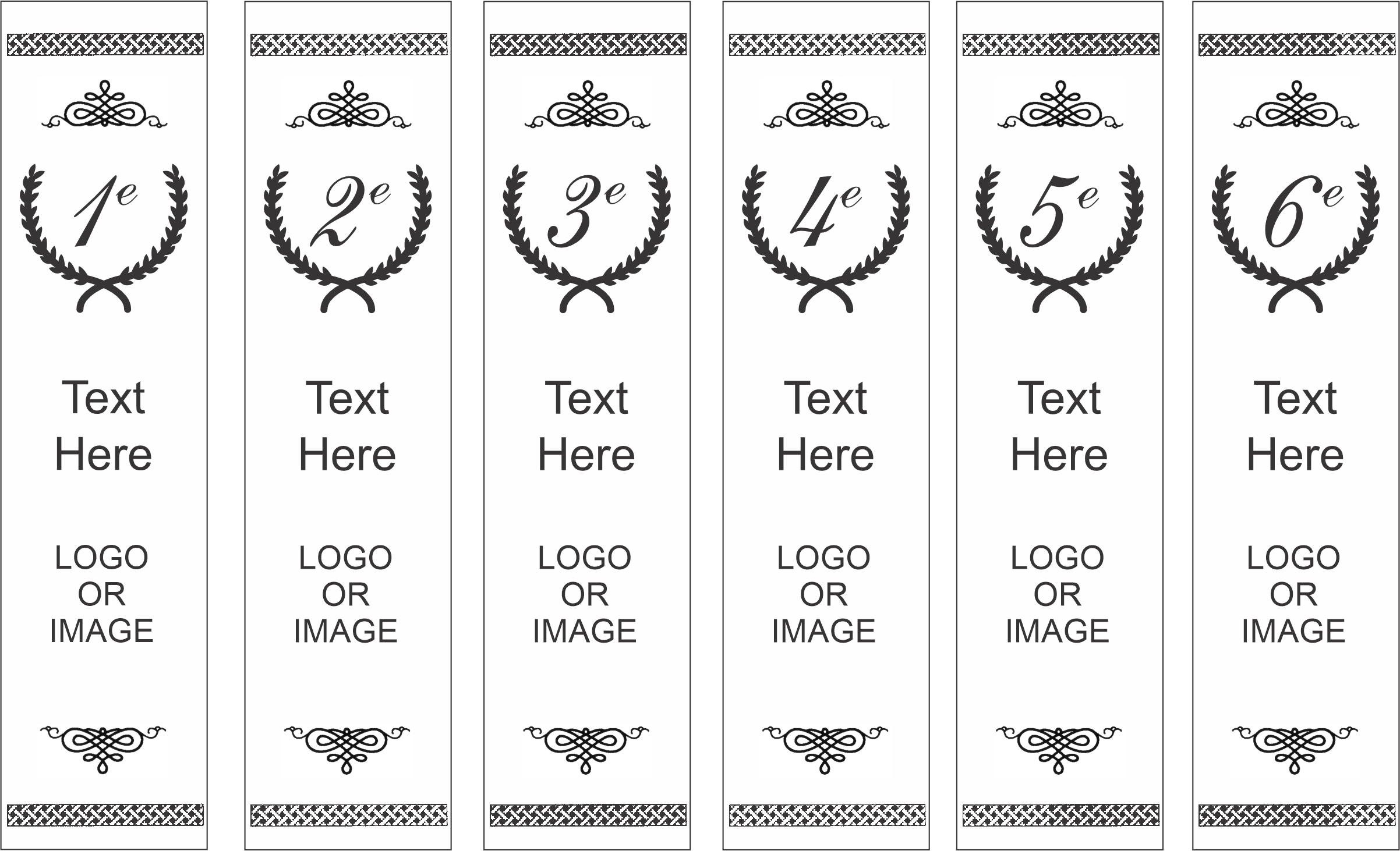 Ribbon - Custom Printed Ribbon - White/Black Print (A2967) Ribbon SGA Designs