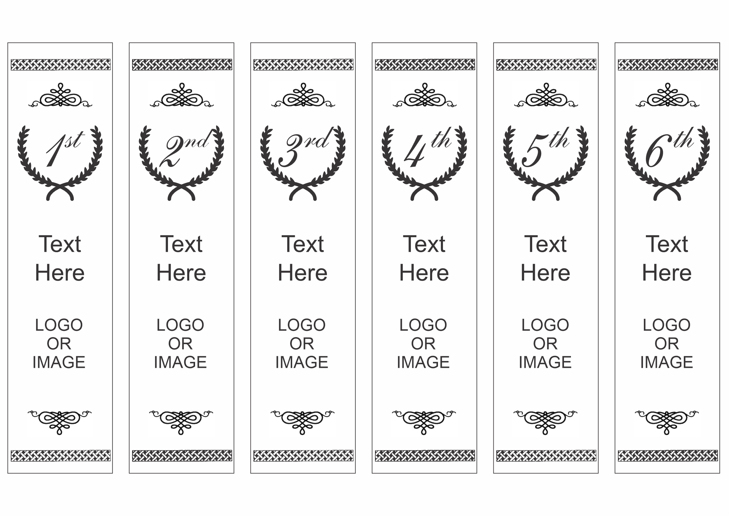 Ribbon - Custom Printed Ribbon - White/Black Print (A2967) Ribbon SGA Designs