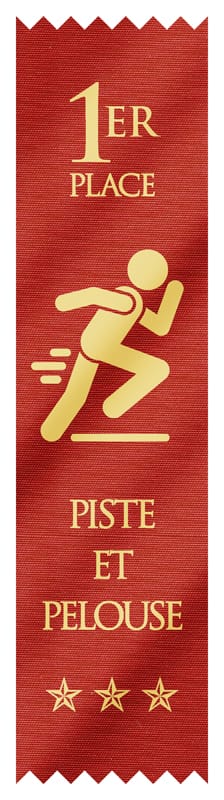 Ribbon French Generic - Placement Ribbon 1st - 3rd Place (A2945) 1st Place - Red Ribbon PDU