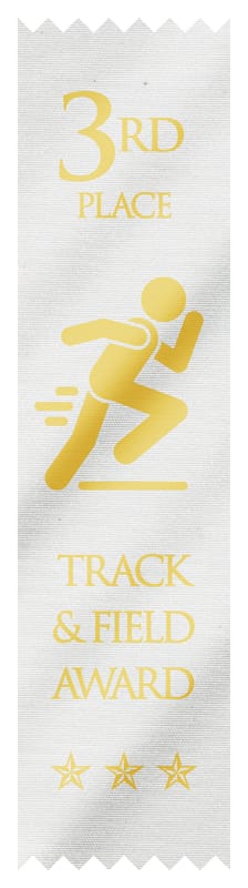 Ribbon Track - Placement Ribbon 1st - 6th Place (A2955) 3rd Place - White Ribbon PDU