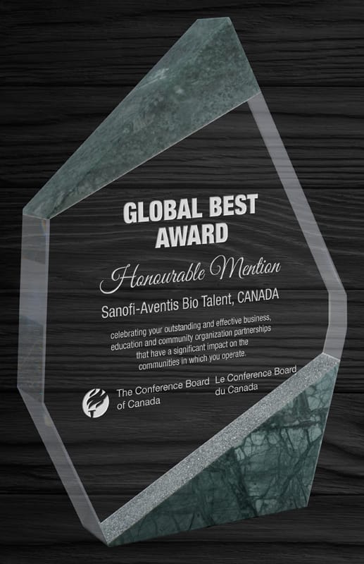 Sanctuary Crystal & Marble Award, 5 3/4