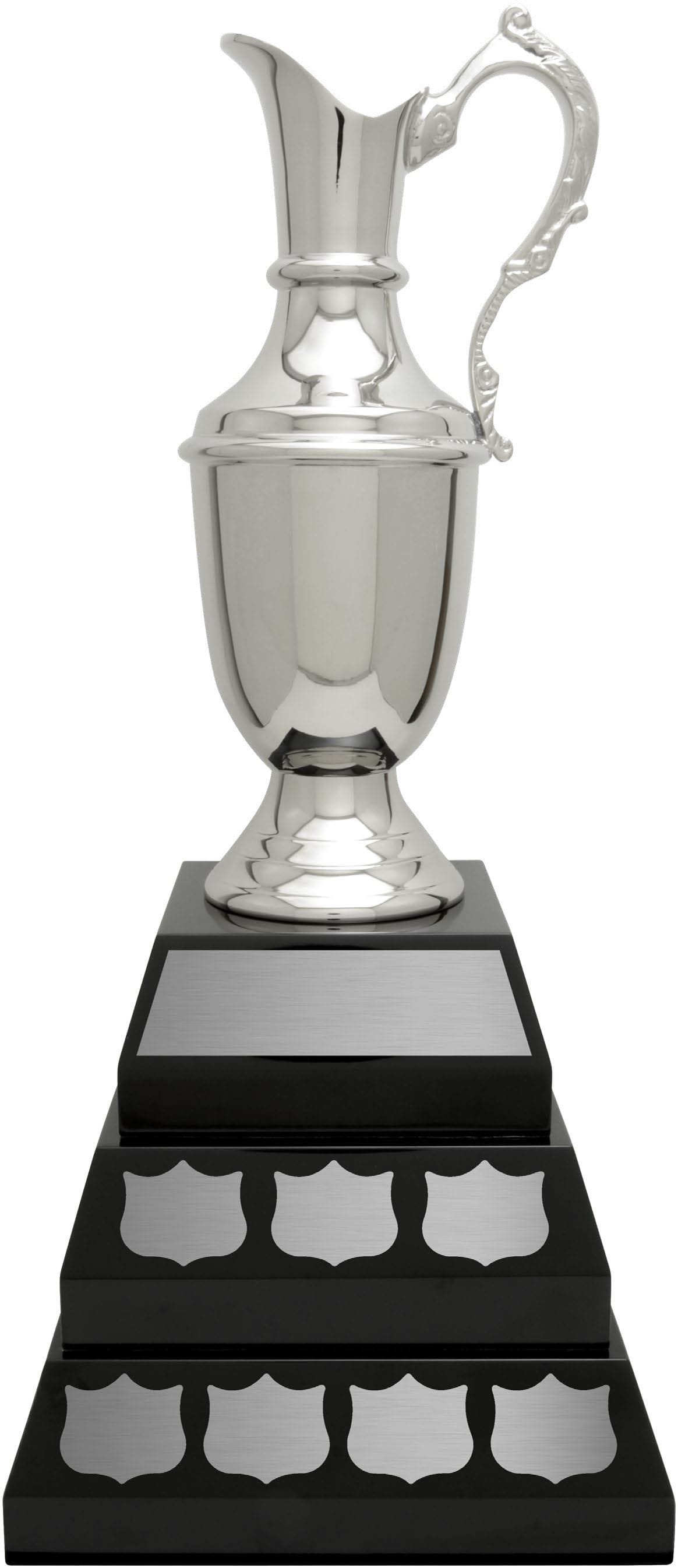 Nickel Plated St. Andrews Jug - Black Base