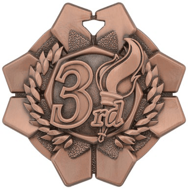 Imperial Medals - 3rd Place Antique Bronze only