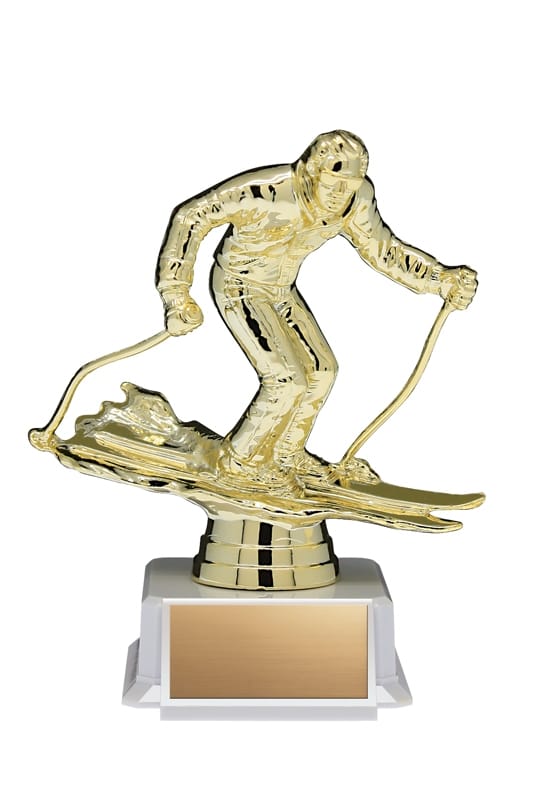 Skiing Figure on Base, 5 1/2