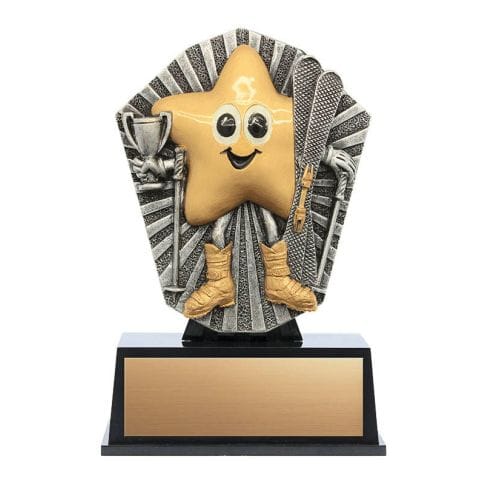 Skiing Trophy - Little Star - 4 sizes (A6203) 4 3/4