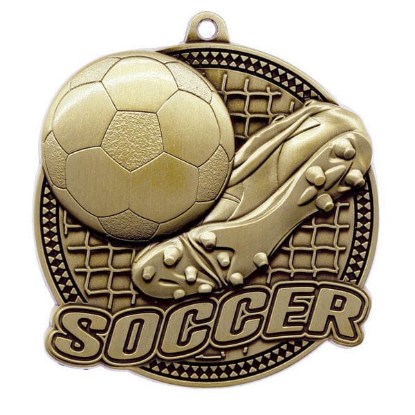 Soccer Tempo medallion 2.25 inch