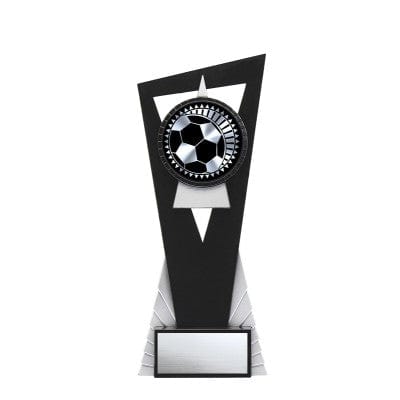 Soccer Solar Stand trophy 7–8 inch, silver 8 inch