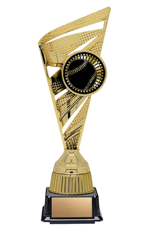 Solar Series Gold Insert Holder with Baseball on Base, 10