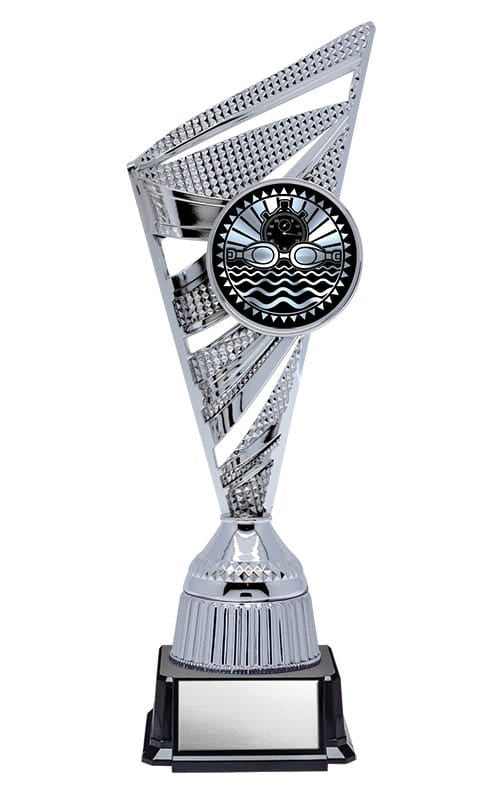 Solar Series Silver Insert Holder with Swimming on Base, 10