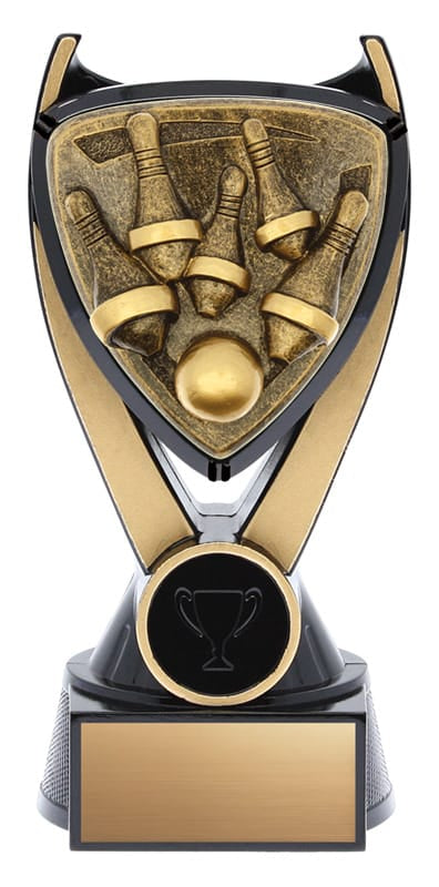 Spirit Series Bowling 5-Pin Resin Trophy, 6