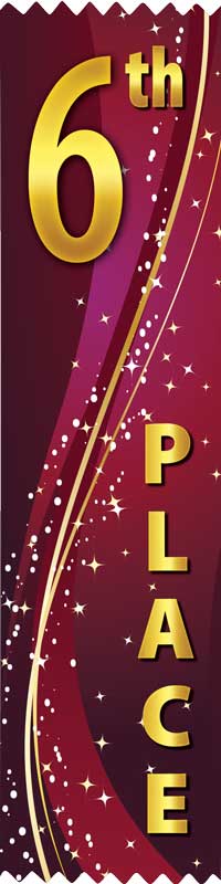 Series award ribbon 6th Place