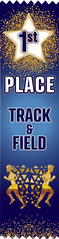 Track & Field award ribbon 1st Place