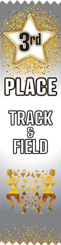 Track & Field award ribbon 3rd Place