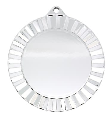 Sunburst Insert Medal with Bright Plated Finish, 2 3/4